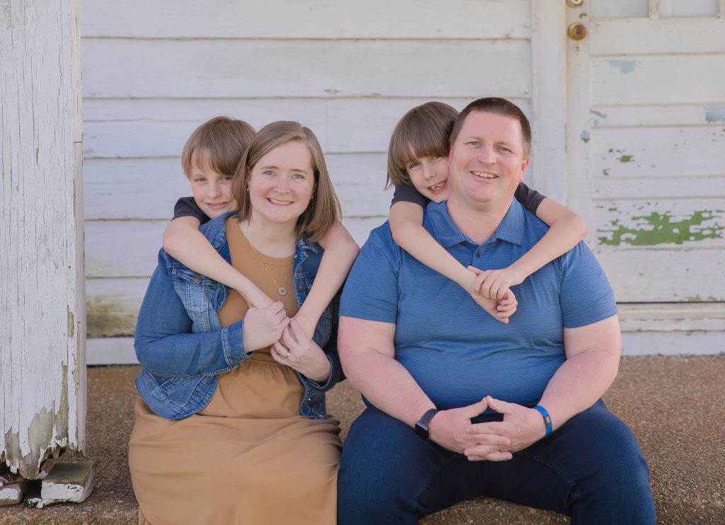 Rees Greenman and his family