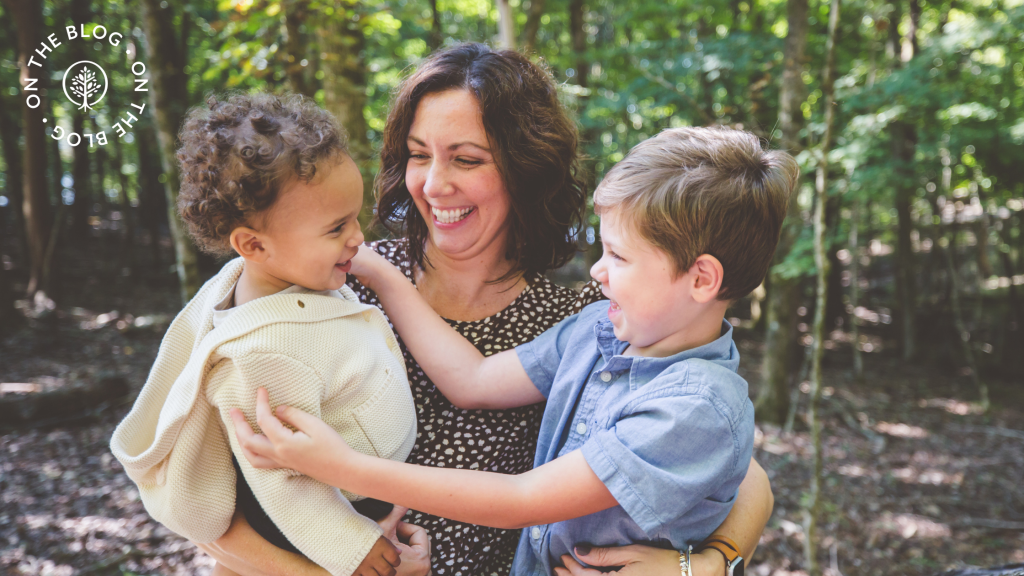 Show Hope grant recipient family smiling at each other