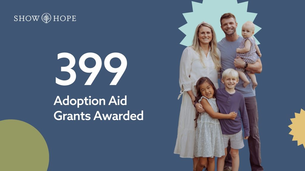 399 Adoption Aid Grants Awarded