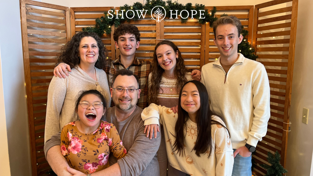 Audrey Wells and her family