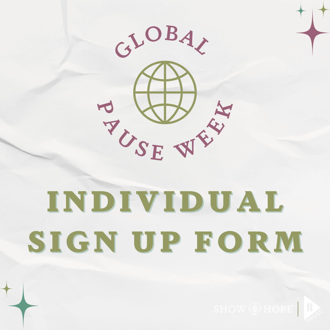 Global Pause Week: Individual Sign Up Form