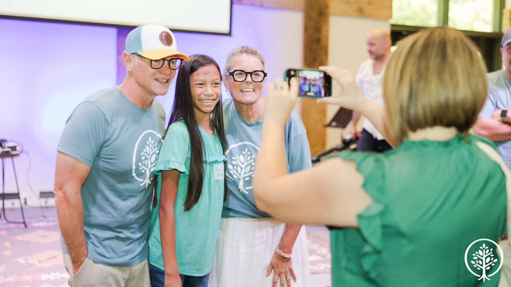 Mary Beth and Steven Curtis Chapman and child at the Show Hope Care Centers Reunion 