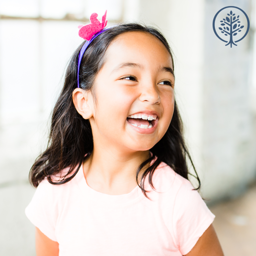 Young girl smiling