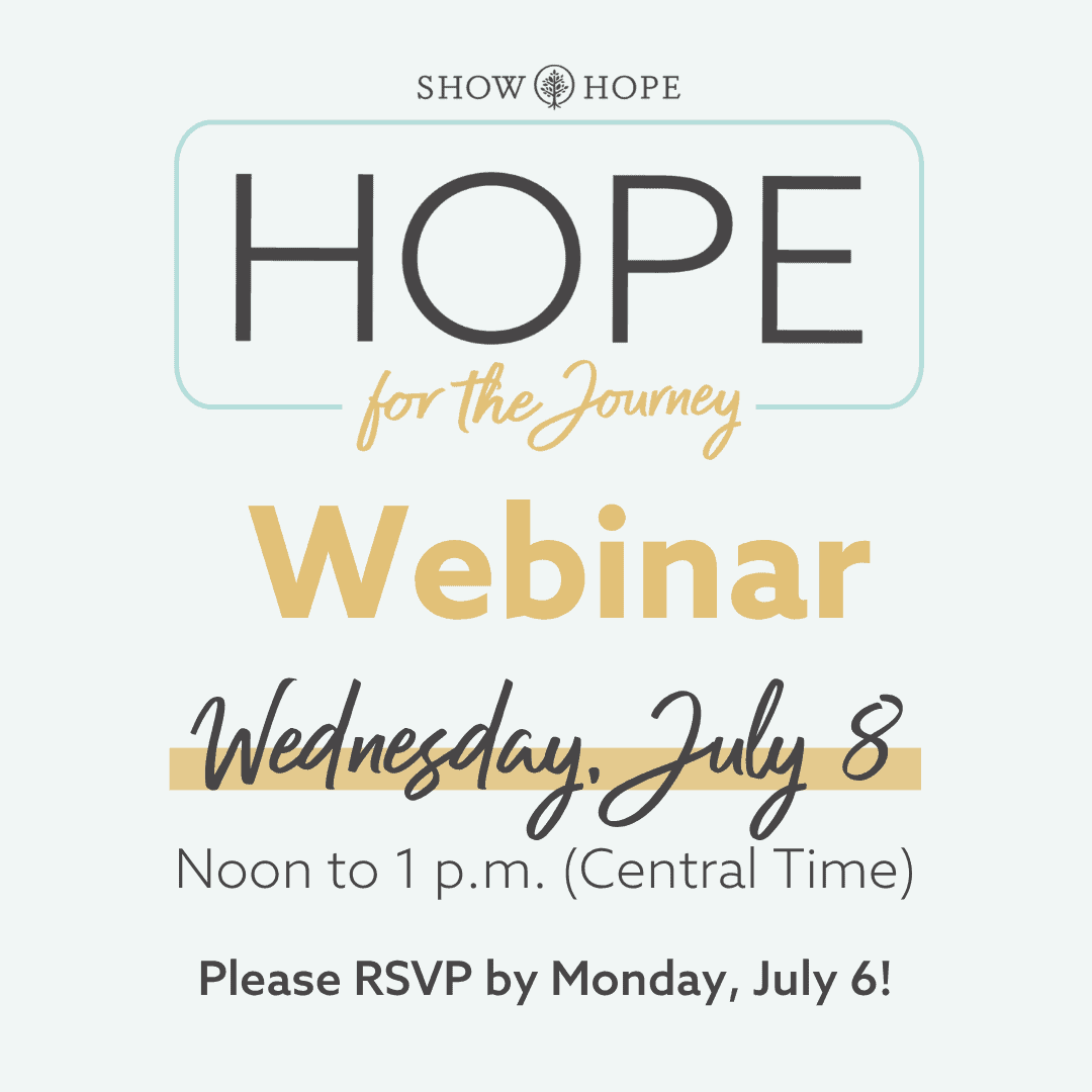 Hope for the Journey Webinar, Wednesday, July 8